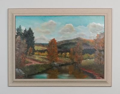 Obraz Františka Kocury Podzim na Blanici 50x70 cm